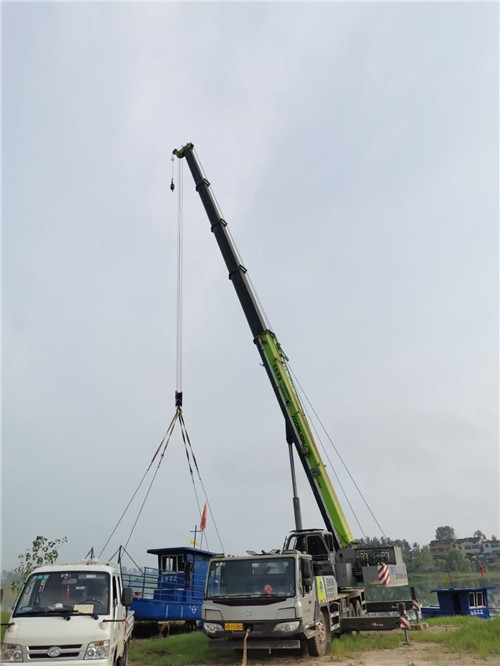 万柏林区桥梁建设吊装案例